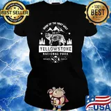 Home of the grey wolf yellowstone national park 1872 mountain s Ladies tee