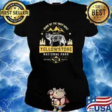 Home of the grey wolf yellowstone national park est 1872 s Ladies tee