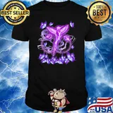 Hummingbird Magical Purple Hummingbird Love Butterfly Shirt