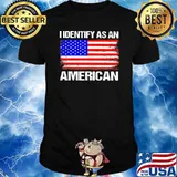 I Identify As An American Flag Shirt