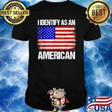 I Identify As An American Usa Flag T-Shirt