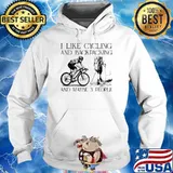 I like cycling and backpacking and maybe 3 people s Hoodie