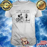 I like cycling and backpacking and maybe 3 people shirt