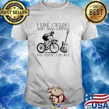 I like cycling and bass guitar and maybe 3 people shirt