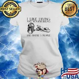 I Like Diving And Woodworking And Maybe 3 People Shirt Ladies tee