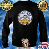 I Like Racoons And Peace And Maybe 3 People Sunflower Shirt Sweater