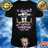I love you to the moon back to infinity and forever and ever snoopy shirt