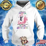 I'm Not Crazy I'm Special No Wait Maybe I'm Crazy One Second I Have To Talk To Myself About This Hold ON Flamingo Shirt Hoodie