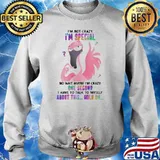 I'm Not Crazy I'm Special No Wait Maybe I'm Crazy One Second I Have To Talk To Myself About This Hold ON Flamingo Shirt Sweater