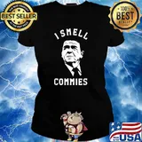 I Smell Commies Political T-Shirt Ladies tee