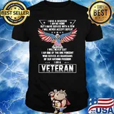 I Was A Warrior I Am No Hero But I Have Served With A Few I Am A Veteran Amweican Flag Shirt