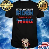 If you voted for biden thanks a lot T-Shirt