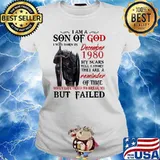 I’m A Son Of God I Was Born In December 1980 Shirt Ladies tee
