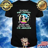 Im actually not funny im just mean and people think im joking cow balloon shirt