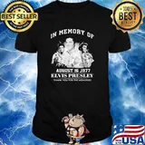 In memory of august 1977 elvis presley thank you for the memories shirt