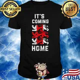 It's Coming Home Three Heraldic Lions England Soccer 2020 T-Shirt