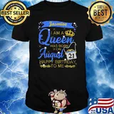 Jasmine I Am A Queen Was Born On August Happy Birthday To Me Shirt