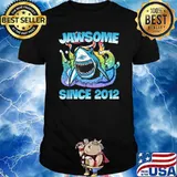 Jawsome Since 2012 Happy Shark 9 Birthday T-Shirt