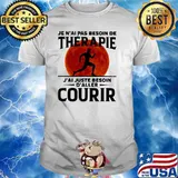 Je n'ai pas besoin de thérapie J'ai juste besoin d'aller courir Running blood moon shirt
