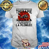 Je n'ai pas besoin de thérapie J'ai juste besoinLa plongee scuba diving blood moon shirt