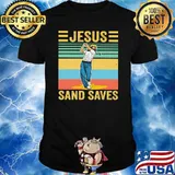 Jesus Sand Saves Golf Vintage Shirt