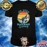 Jiu Jitsu because murder is wrong vintage shirt