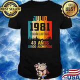 Julio 1981 40 años siendo asombroso vintage T-Shirt