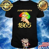 Juneteenth 1865 no justice no peace lip shirt