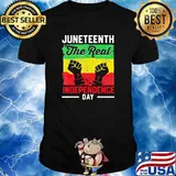 Juneteenth the real independence day flag shirt