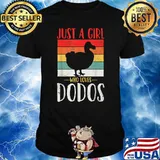 Just a Girl Who Loves Dodos Bird Vintage T-Shirt