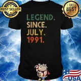 Legend Since July 1991 - Birthday Gift For 30 Year Old Shirt