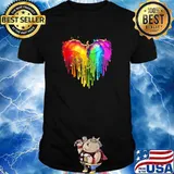 LGBT Dragon Rainbow Heart LGBT Pride Shirt
