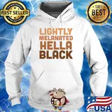 Lighty melanated hella black s Hoodie