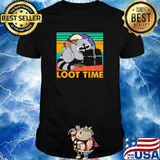 Loot Time Racoon Vintage Shirt