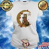 Lover cat moon s Ladies tee