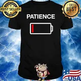 Low Patience Low Battery Mom Dad Funcle Battery T-Shirt