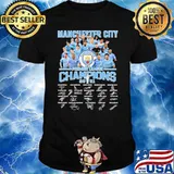 Manchester city champions 2021 signatures shirt
