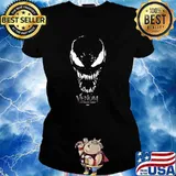 Marvel Venom Let There Be Carnage Big Face Venom T-Shirt Ladies tee