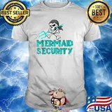 Mermaid Security Skull T-Shirt