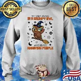 My Spirit Animal Is A Grumpy Owl Who Hexes Annoying People Halloween Shirt Sweater