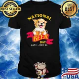 National Beer Day Jan 1 Dec 31 Chihuahua Shirt