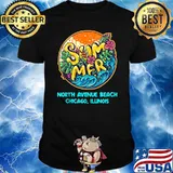 North Avenue Beach Chicago Illinois Summer Vacation Souvenir T-Shirt