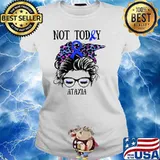 Not Today Ataxia Lepoard Awareness Shirt Ladies tee