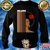 Oheneba Melanin Shades Black Pride Afrocentric Afro Queen T-Shirt Sweater