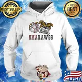 OmaDawgs OmaDogs Mississippi Baseball Distressed T-Shirt Hoodie