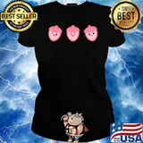 Pink Strawberry Kawaii Aesthetic Anime Cute Shirt Ladies tee