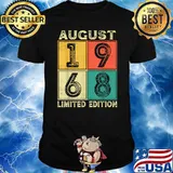 Retro August 1968 Limited Edition 53rd Birthday Shirt