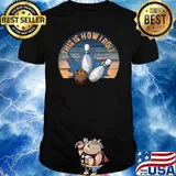 Retro Vintage This Is How I Roll Bowling Bowler T-Shirt