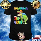 Roading into 3rd grade dausaurus shirt