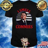 Ronald Reagan I Smell Commies Republican Democrats USA T-Shirt